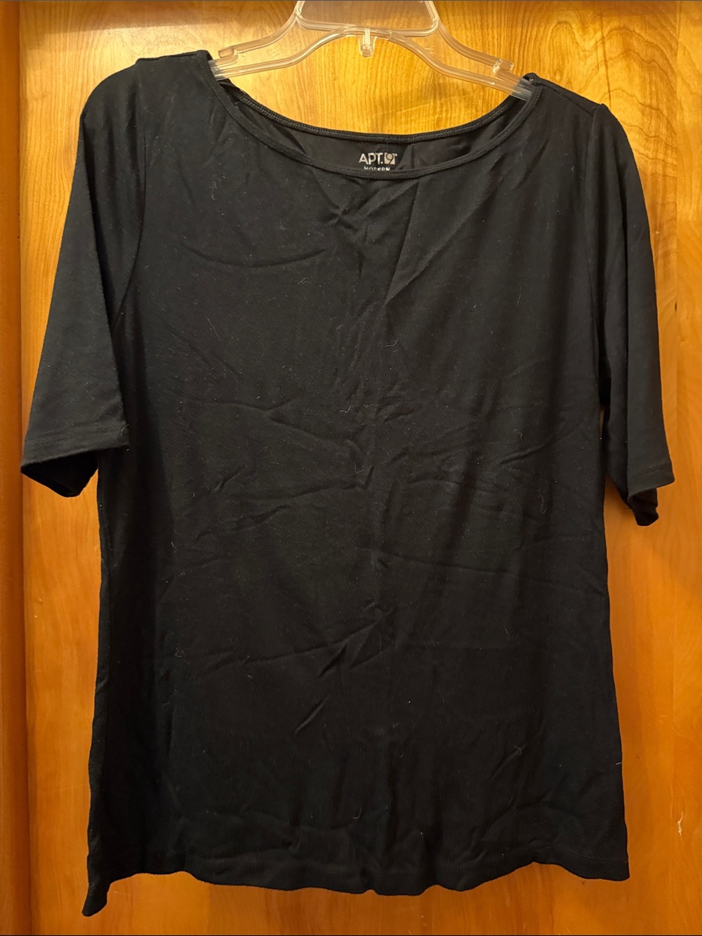 Apt. 9 Black Short Sleeve Crewneck Tee - Men's